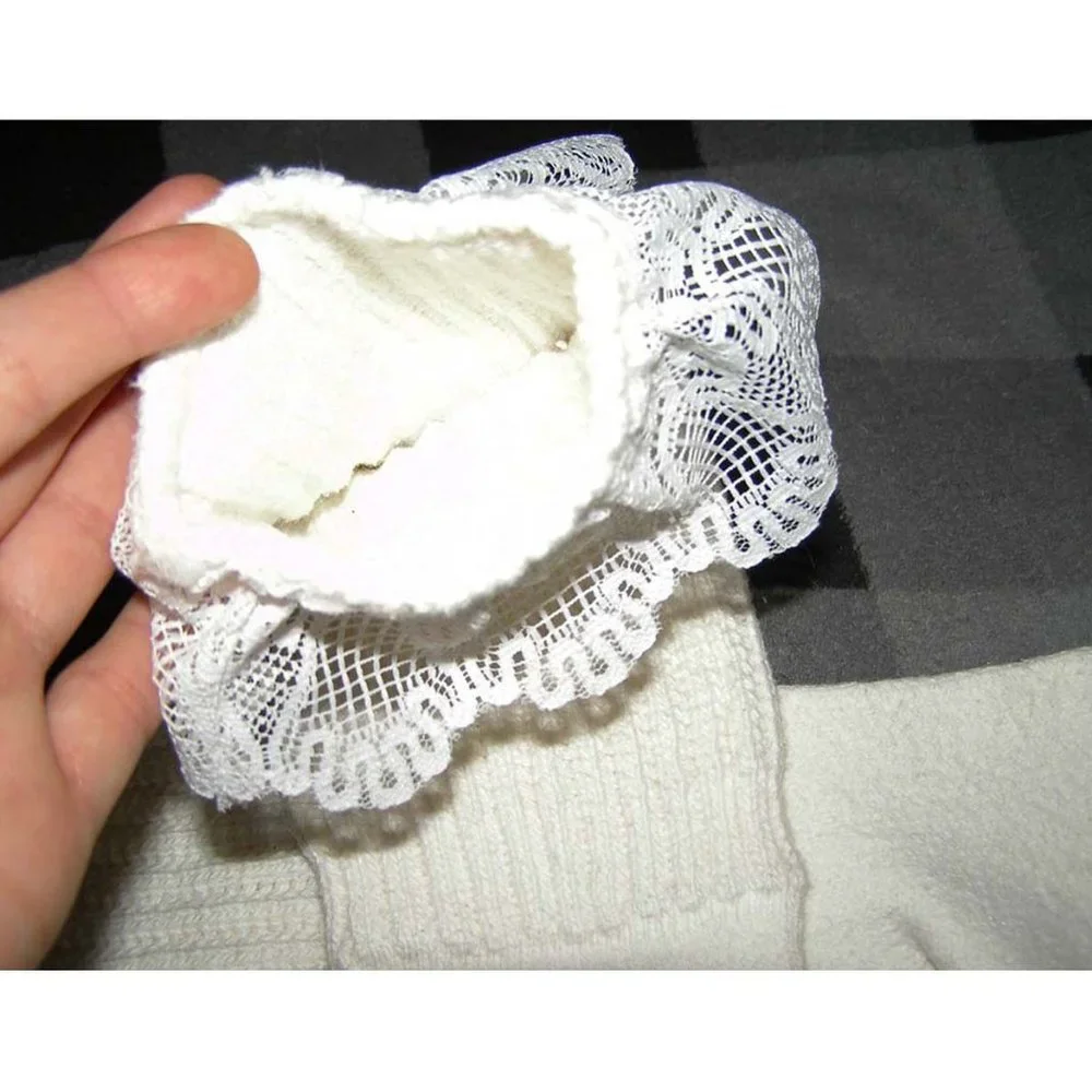 NEW Luxurious Cozy Knit White Knee Socks Adult
